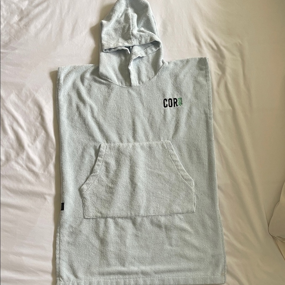 Baby blue Hooded Towel Poncho from CORSurf
